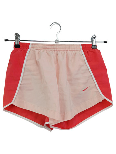 NIKE Sport Shorts Kinder Rot Gr. 146 Dri-FIT Polyester Logo Print Guter Zustand