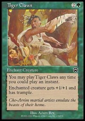 Tiger Claws - MM MTG - Medium Play