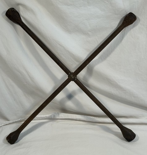 Vintage 4 Way Lug Wrench Tire Iron Cross UNBRANDED 22”