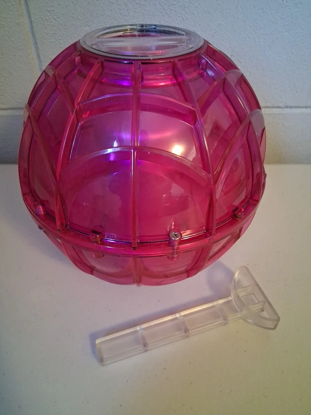 “Ice Cream Revolution” Ice Cream Maker Ball Raspberry 8”X8” With Scoop