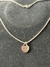 Silber 925er Collier Mit Einem Tiffany& Co. Herzanhänger