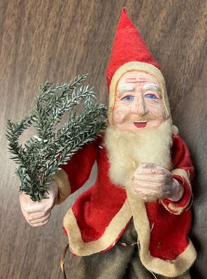 Antique 1890s Santa ST. Claus dealer in good things Christmas wagon SANTA ONLY