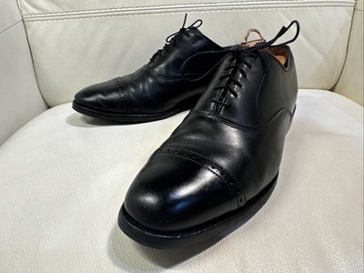 Allen Edmonds Byron Men s Black Leather Cap Toe Dress Shoes Made USA  Size 10D