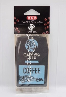New Pack H-E-B Flavor Favorites Car Air Freshener HEB Cafe Olé Coffee 3-Pack