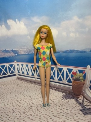 Vintage Barbie Color Magic Doll #1150 High Color Lemon Blonde OSS Mules Original