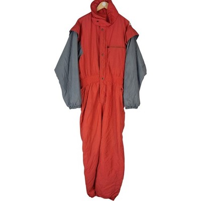Blue Seven Skianzug XL Herren Rot Polyester Vintage Skianzug All In One 80er