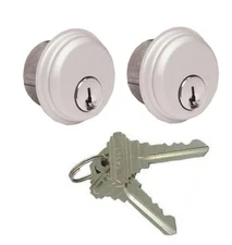 Storefront Door Mortise Lock Cylinder Keyed Alike Pair Adams Rite Cam In Aluminu