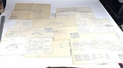 Vintage Star Trek BLUEPRINTS Plans 1980 By Pocket Books Fleet Division Lot Of 8