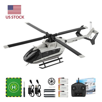 #ad WLtoys XK K160 EC 145 Airbus RC Helicopter Brushless 4 CH RC HelicopterRTF $92.77