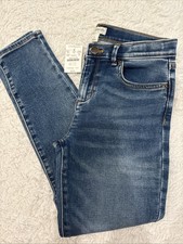 Crewcuts Girls Jeans Size 12 Anywhere Stretch Waist Blue Denim 25" Inseam