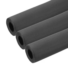 3Pcs 3/4" (19mm) ID x 3Ft x 0.35" Pipe Insulation Foam Tube Black