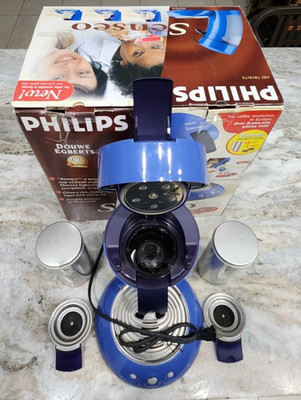 Philips Senseo HD-7810/75 BLUE Single Dual Serve Pod Coffee Maker w/ 2 Canisters