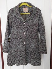 Joe Browns Women's Forest Green Embroidered Coat, Size 14