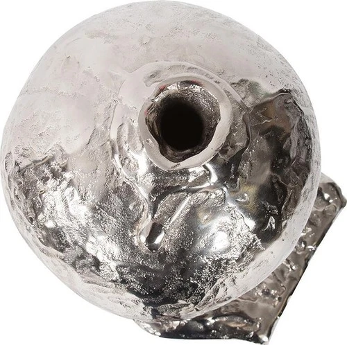 Contemporary Nickel Molten Aluminum Vase by Howard Elliott - Picture 3 of 4