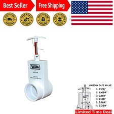 Rust-Resistant PVC Unibody Gate Valve 2" Slip Design with Secure Locking Handle