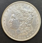 1882 Morgan Dollar United States 90% Silver $1 Coin AU/BU Nice Luster — photo 1
