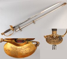 Antique Col. Frank W. Tillinghast Model 1860 Staff Officers Presentation Sword 