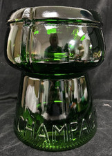 Vintage Champagne Ice Bucket Italian Glass Wine Cooler c1950