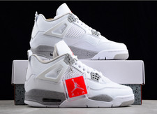 Jordan 4 Retro "White Oreo " Men's Basketball Shoes Mid Top