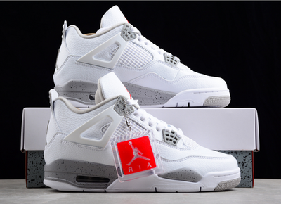 #ad Jordan 4 Retro quot;White Oreo quot; Men#x27;s Basketball Shoes Mid Top $87.00