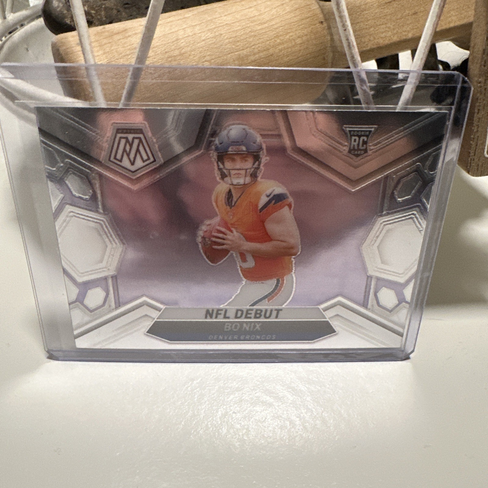 2024 Panini Mosaic - NFL Debut Bo Nix #271 Silver Prizm (RC)