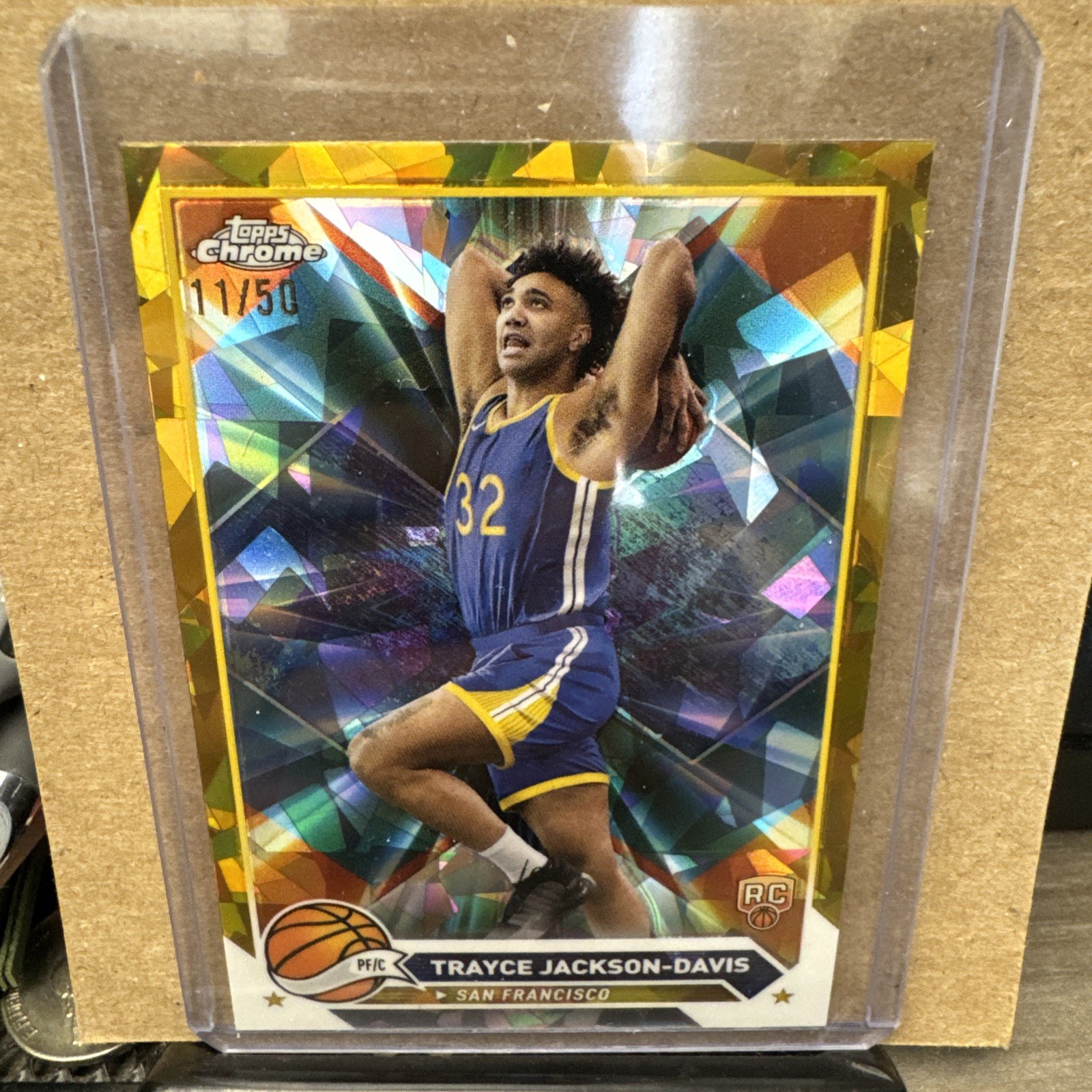 2023-24 Topps Chrome Sapphire TRAYCE JACKSON-DAVIS Rookie Gold Refractor /50 176