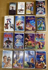 Lot Of 16 Children  s VHS Tapes - 10 Are Disney  Other Classic Titles 