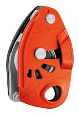 Petzl Neox Assisted Belay Device With Ergonomic Handle For Climbing Orange