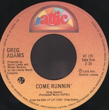 Greg Adams Come Runnin' 7