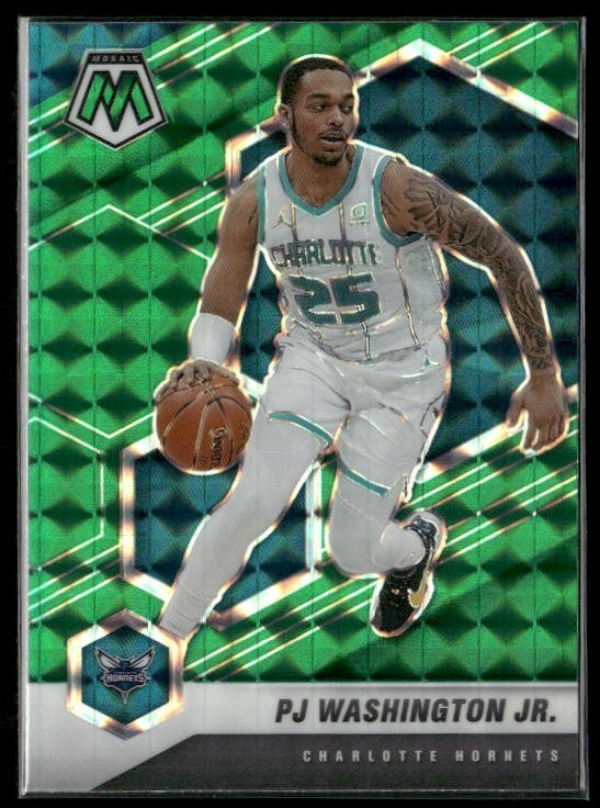 2020-21 Panini Mosaic Green Prizm PJ Washington Jr #27