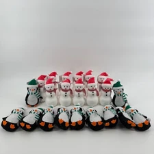 Target Bullseye Playground Snowman & Penguin Plush Lot of 22 5" Christmas NEW