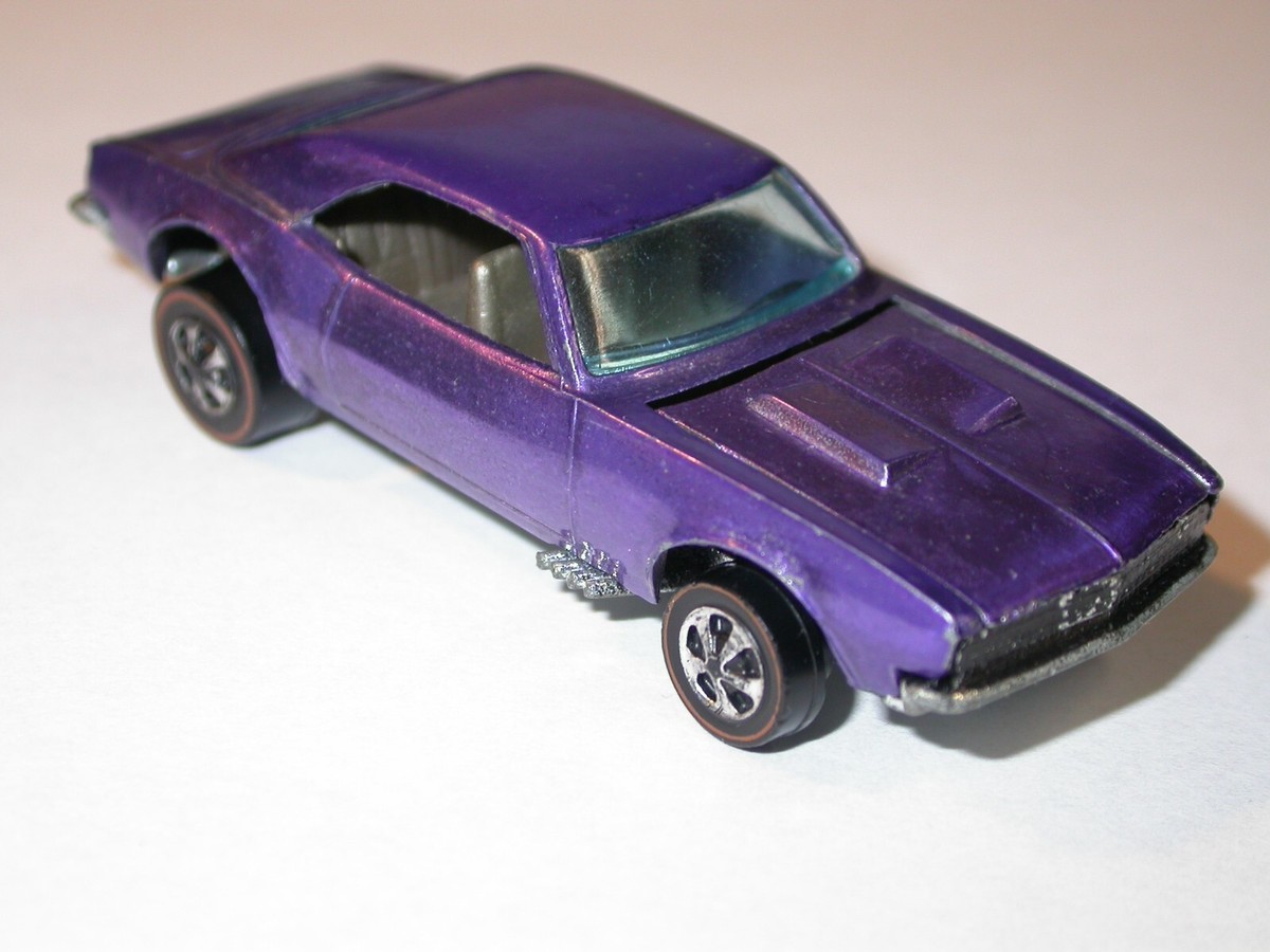Hot Wheels Redline 67 Camaro in metallic purple early base