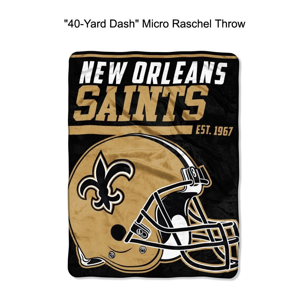 Pick Your Team Dash Micro Raschel Throw Blanket