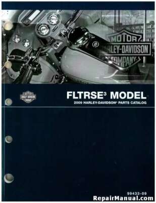2009 Harley Davidson FLTRSE3 Motorcycle Parts Manual : 99433-09A
