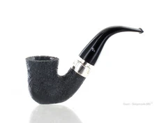 Peterson of Dublin ROSSLARE XL11 Sandblasted Black Shape Original Bent Silver