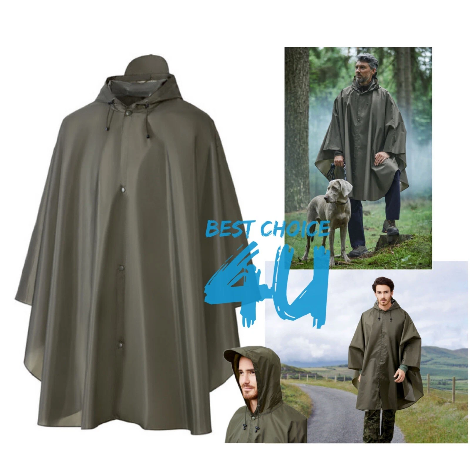 Crivit Germany Adult Waterproof Poncho - One Size Fits S - XL
Opens in a new window or tab