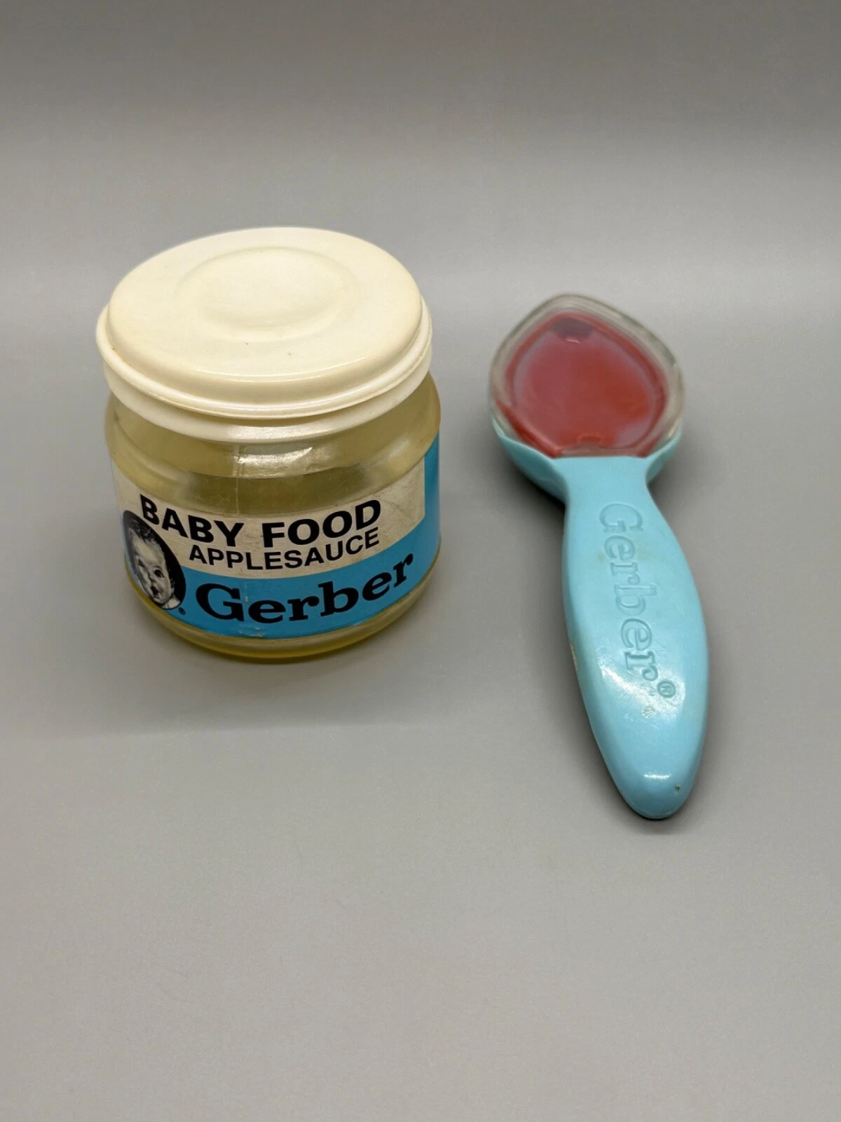 Vintage Play Gerber Baby Toy Food Plastic Jar Applesauce & Magic Liquid Spoon
Opens in a new window