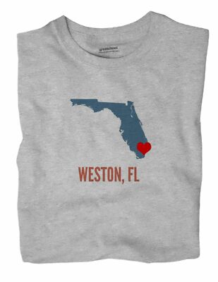 Weston Florida FL T-Shirt HEART