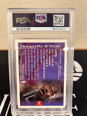 95/96 TOPPS SHAQUILLE O'NEAL MYSTERY FINEST INSERT PSA 8 | eBay