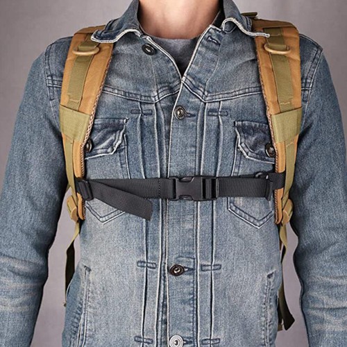 2PCS Adjustable Backpack Straps Quick Release Heavy Duty Chest Belts for Hiking - Picture 8 of 12