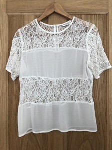 mesh and lace top