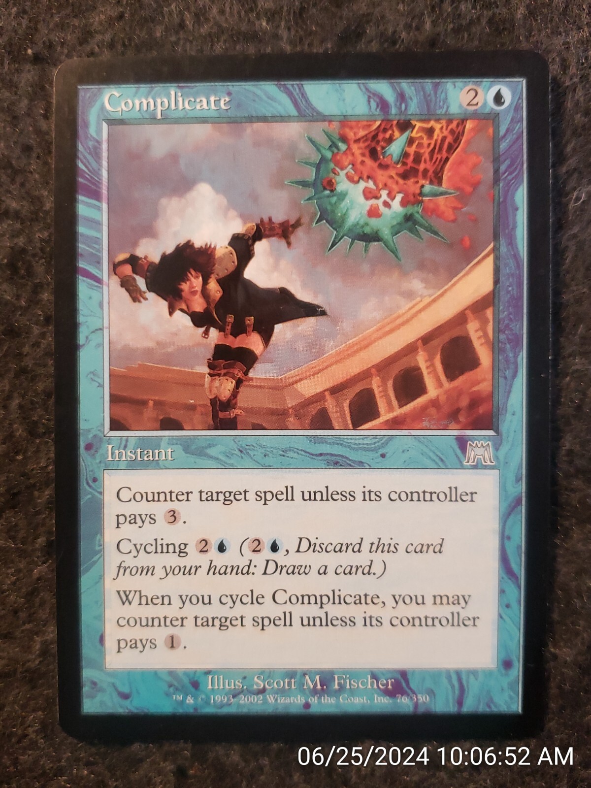 Complicate Onslaught NM Blue Uncommon MAGIC THE GATHERING MTG CARD (DS3D1G7)