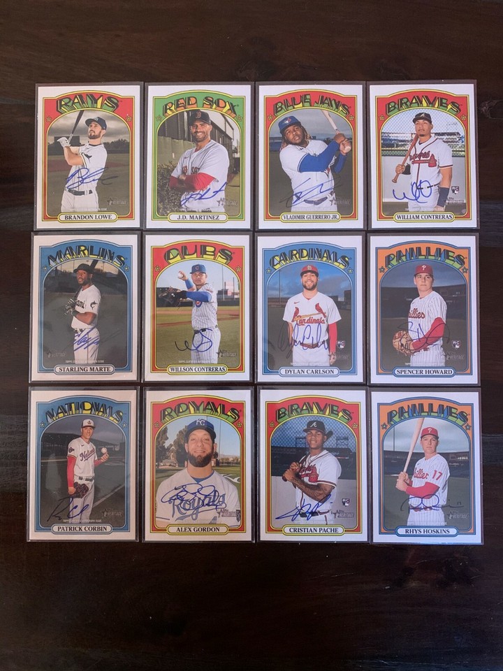 2021 TOPPS HERITAGE REAL ONE AUTO Autograph BLUE INK - PICK ANY U WANT  