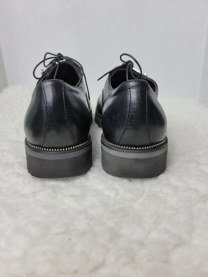 Zapatos Cesare Paciotti para Hombre Talla 7 Cuero Negro Oxford Derby Lujo  Foto 4 de 4