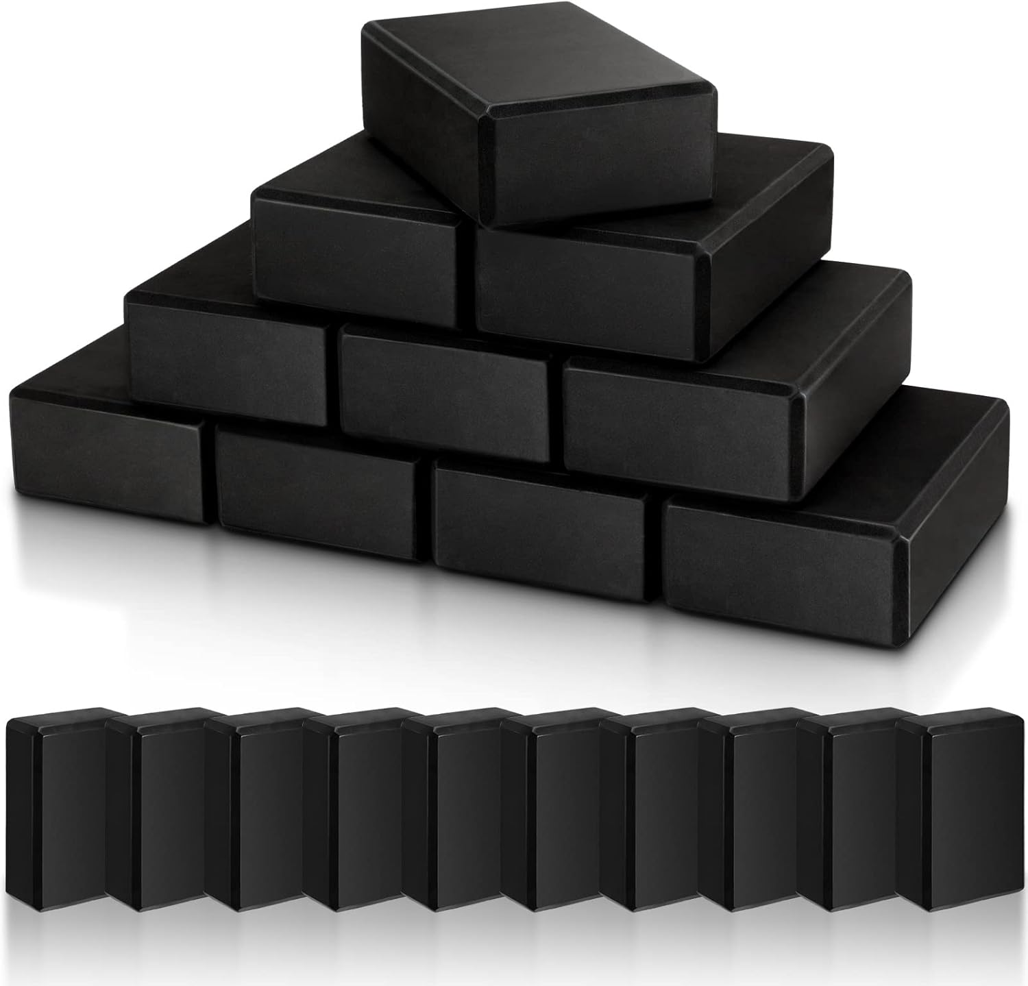 10 Pcs Foam Eva Yoga Blocks Non Slip Lightweight Bricks Yoga Bulk Supportive Blo