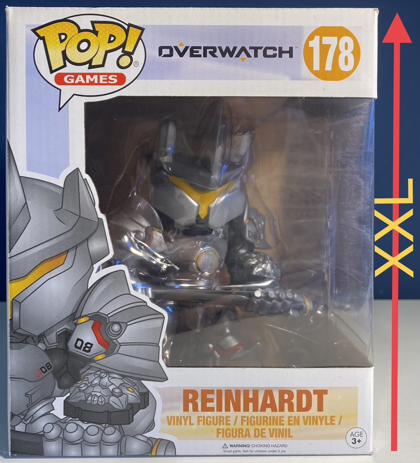 En Oferta Funko Pop! Reinhardt #178 Xxl Ottimo Stato Overwatch Pop! Movies Vinyl Figure