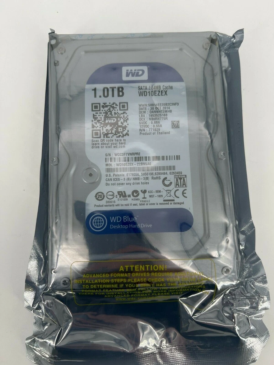 Western Digital 1 TB 64 MB Cache Internal Hard Disk Drives for