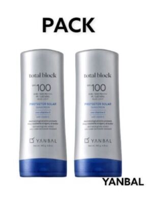 2 Jumbo Total Block SPF 100 / Protector Solar  Yanbal Set 2 Pcs