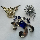 Vintage to Modern Brooch Lot Mixed Styles Statement Costume Jewelry Assorted