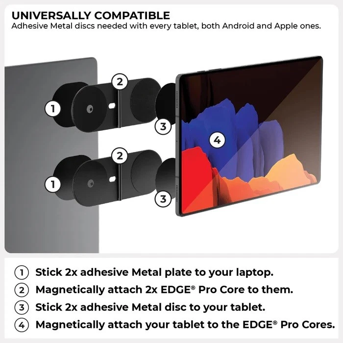 2xEDGE pro Core & a Full MagSafe Modular iPad, laptop & iPhone, mounting Kit - Image 3 of 4